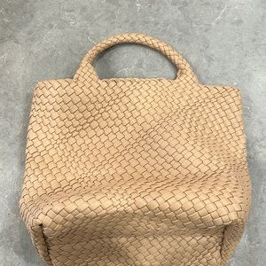 New Woven Purse Bag for Women Vegan Leather Tote Bag